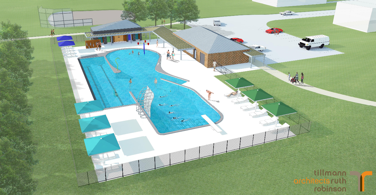Rendering of the future Byron Pool